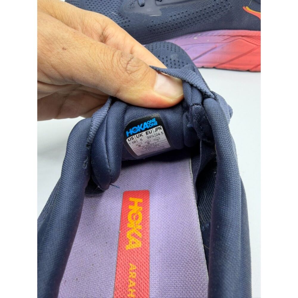 Hoka Women's Arahi 7 Sneakers, Nautical Dusk | Varsity Navy, 7.5 Medium US - Picture 6 of 8